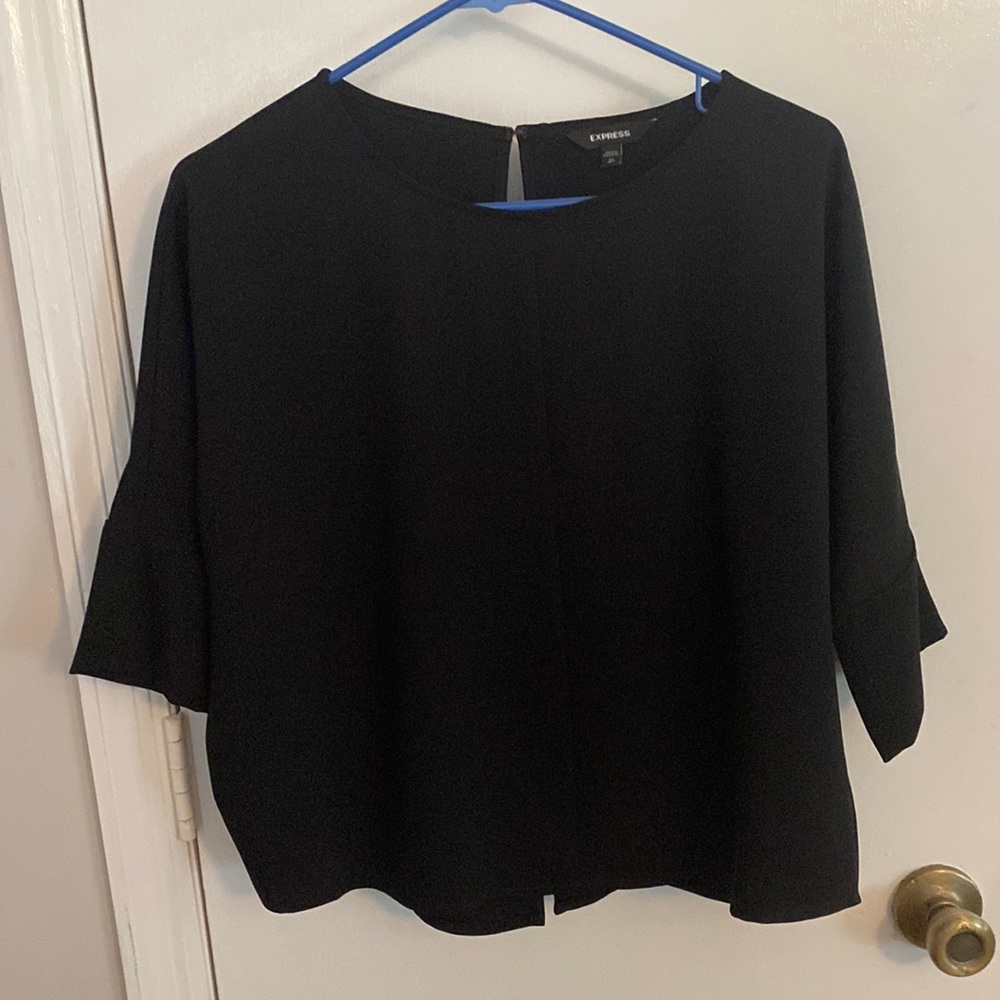 Women black express blouse size XS